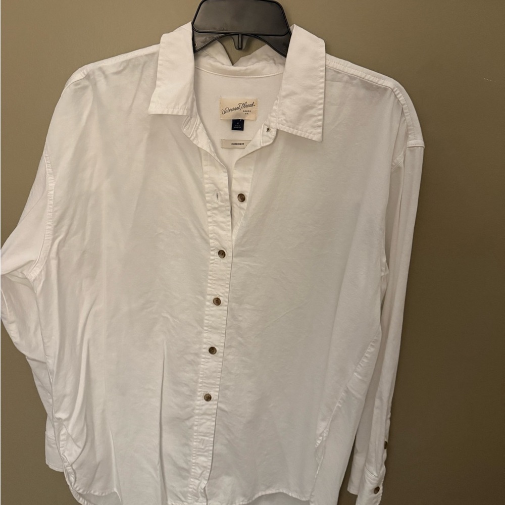 Universal Thread White Button-Down Shirt